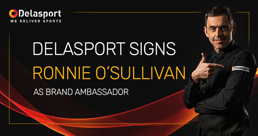 Delasport signs a brand ambassador partnership with Snooker legend Ronnie O' Sullivan